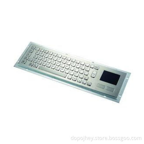 Rugged 67 Keys Industrial Metal Keyboard With Touchpad , In